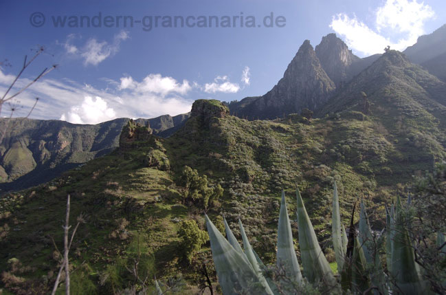 Berge oberhalb von Valsequillo